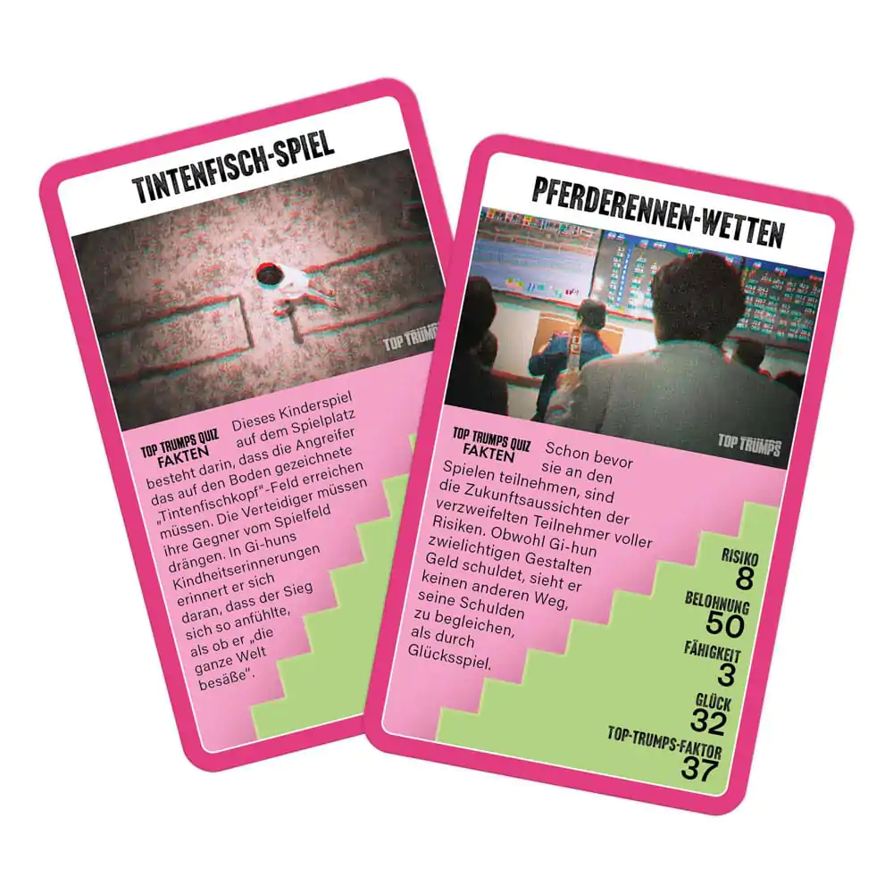 Squid Game Card Game Top Trumps Collectables *German Version* - zbirateljske karte fotografija izdelka