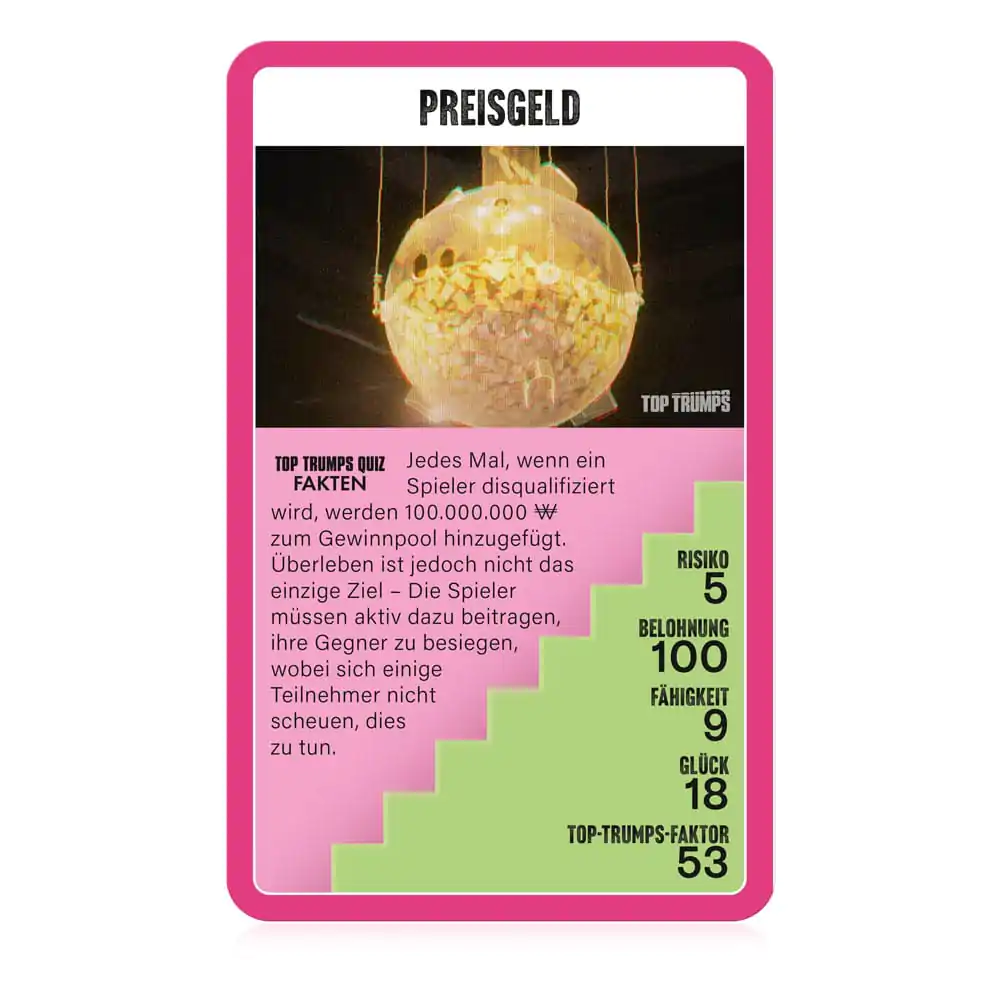 Squid Game Card Game Top Trumps Collectables *German Version* - zbirateljske karte fotografija izdelka