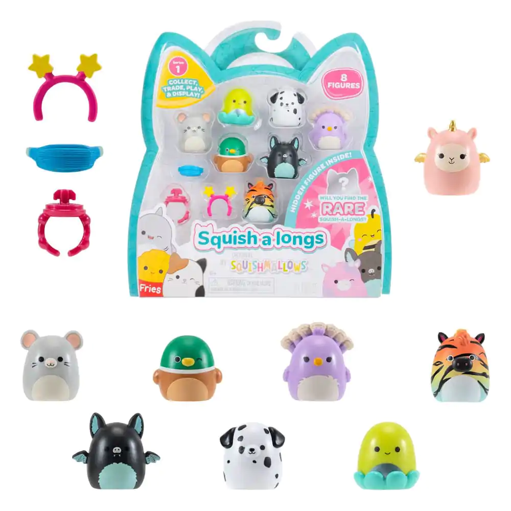 Squishmallow Squish a longs Mini Figurice 8-Pack Style 4 3 cm fotografija izdelka