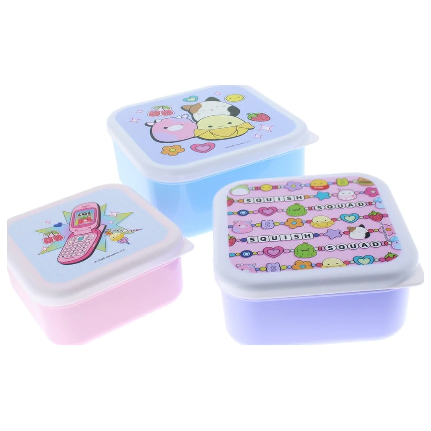 Squishmallows škatle za prigrizke, 3-paket fotografija izdelka