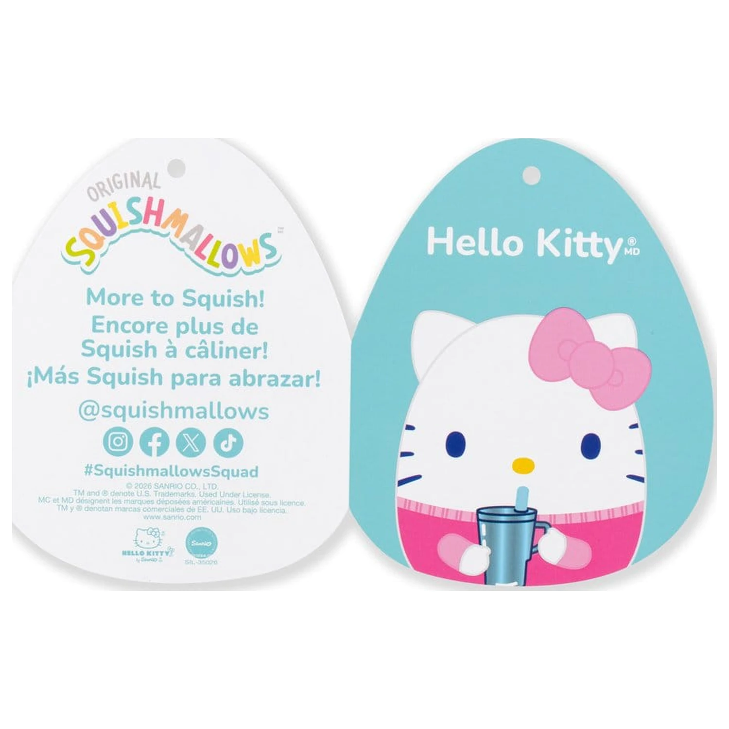 Squishmallows Hello Kitty and Friends Plišasta Hello Kitty skodelica 30 cm fotografija izdelka