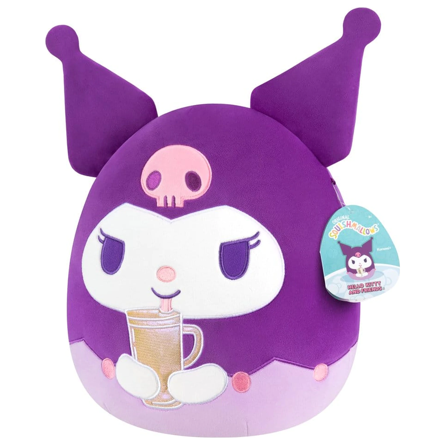 Squishmallows Hello Kitty and Friends Pliš Kuromi skodelica 30 cm fotografija izdelka