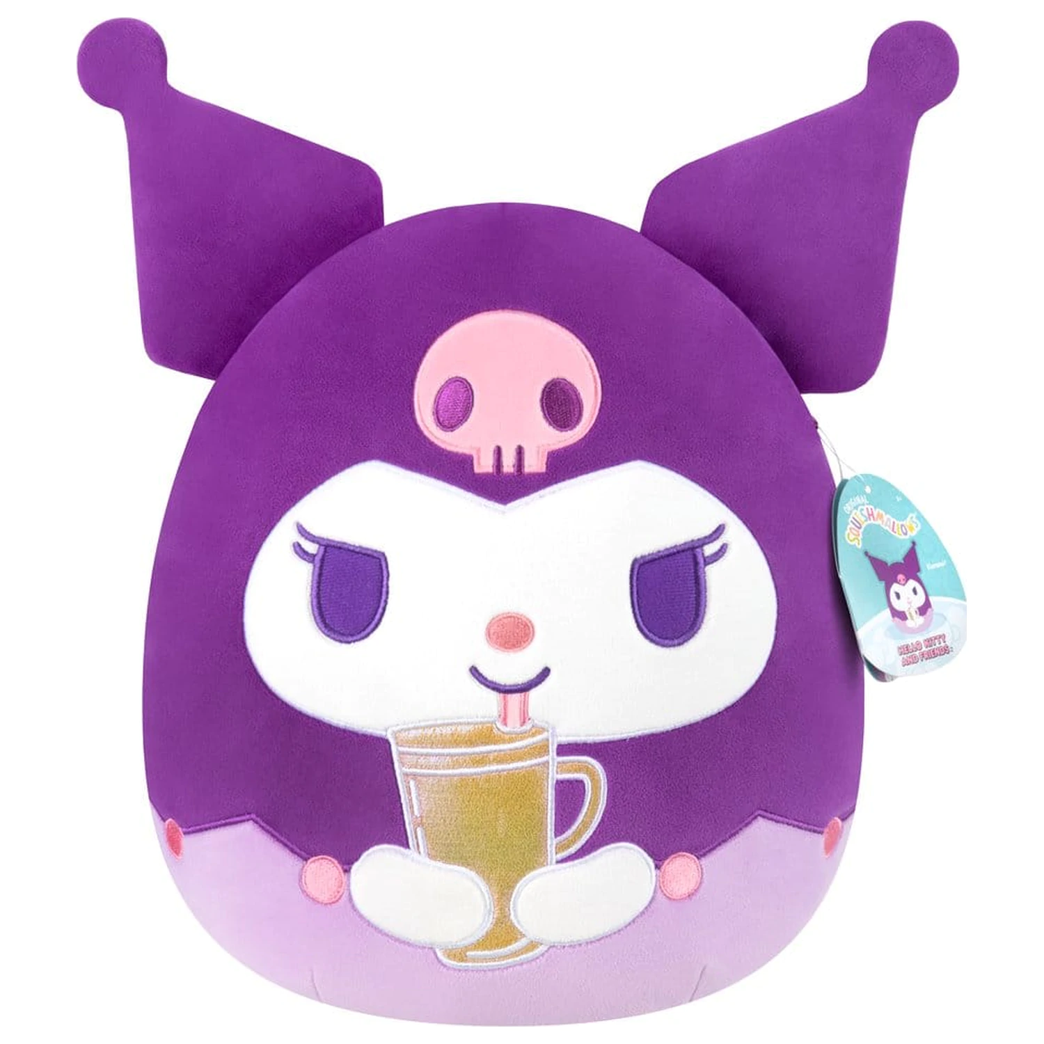Squishmallows Hello Kitty and Friends Pliš Kuromi skodelica 30 cm fotografija izdelka