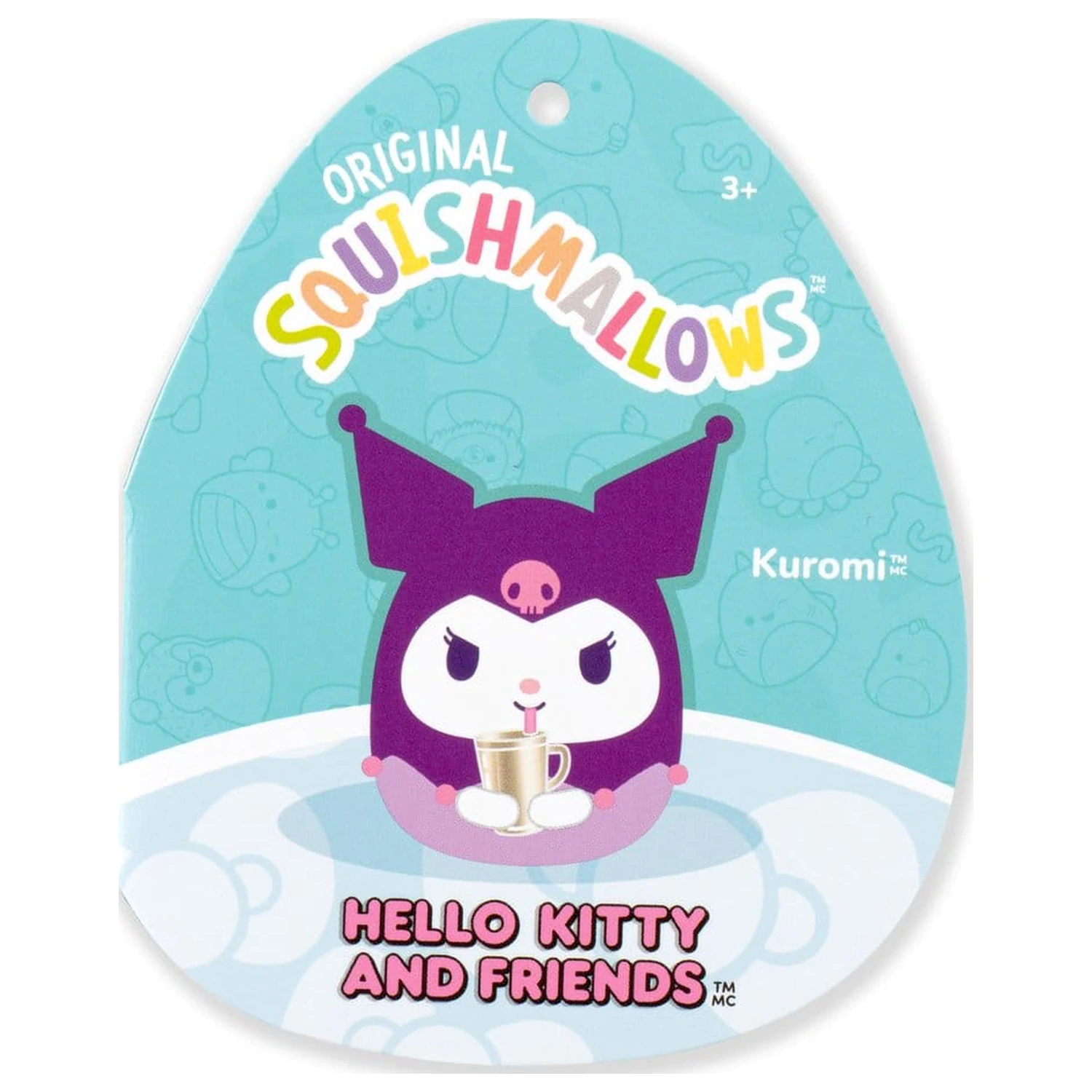 Squishmallows Hello Kitty and Friends Pliš Kuromi skodelica 30 cm fotografija izdelka
