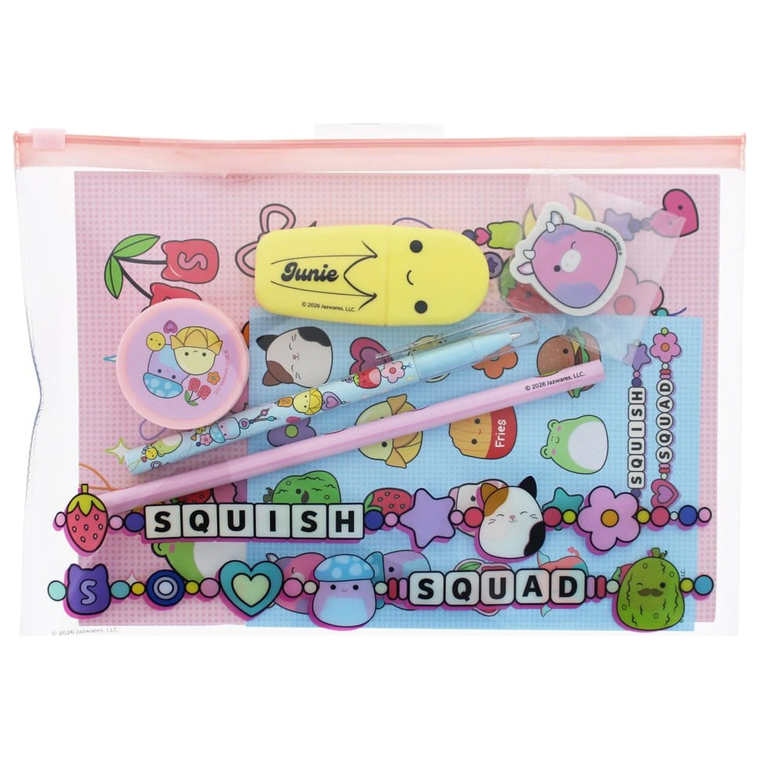 Squishmallows Set pisarniškega materiala Squish Squad 7-delni fotografija izdelka