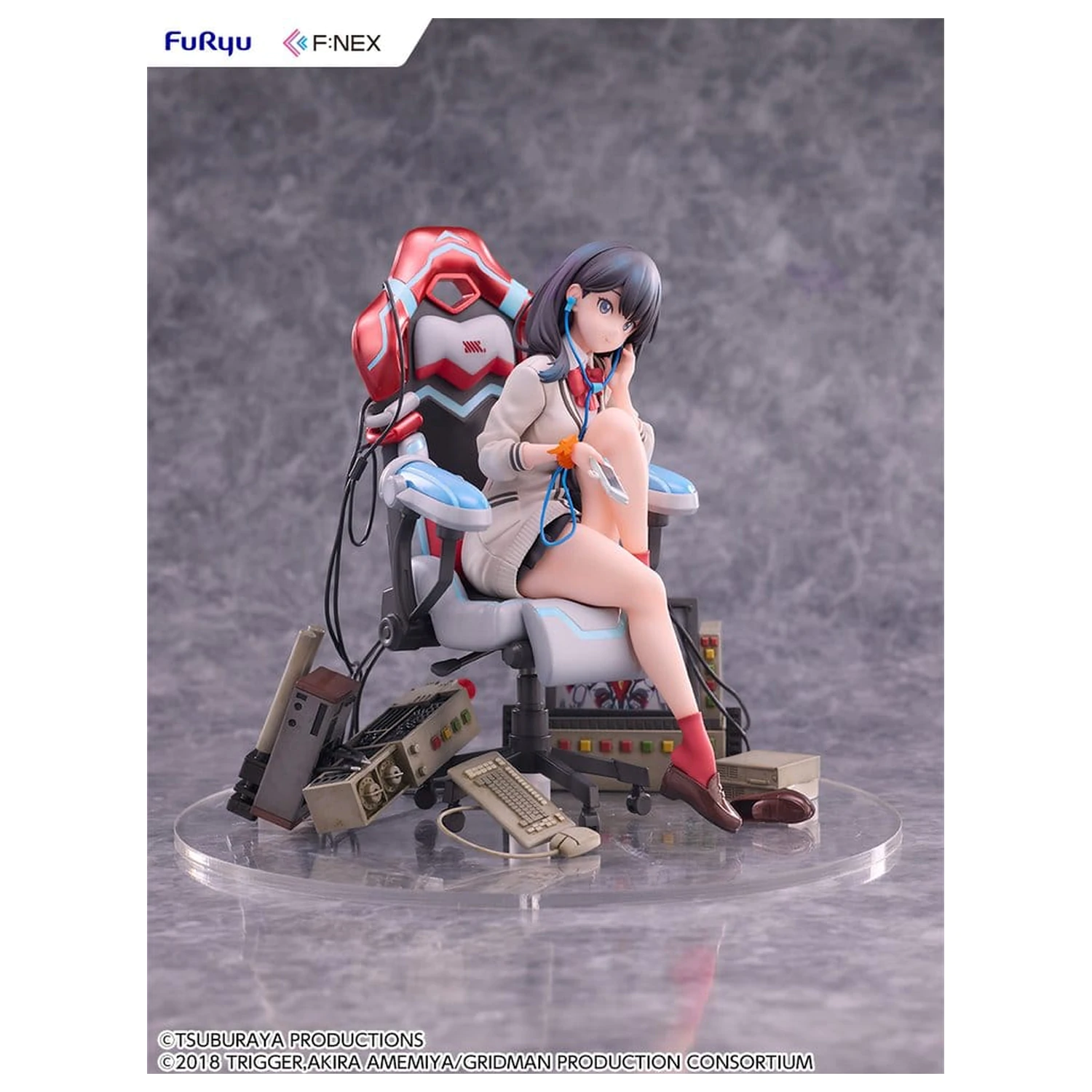 SSSS. Gridman Universe F:NEX PVC Kip Rikka Takarada Gaming Chair Ver. 19 cm fotografija izdelka