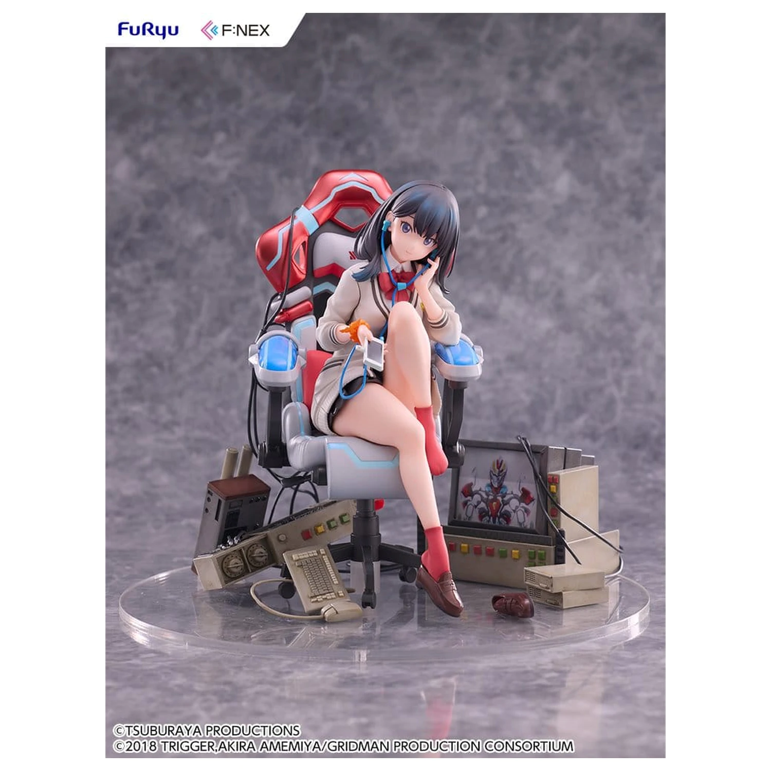 SSSS. Gridman Universe F:NEX PVC Kip Rikka Takarada Gaming Chair Ver. 19 cm fotografija izdelka