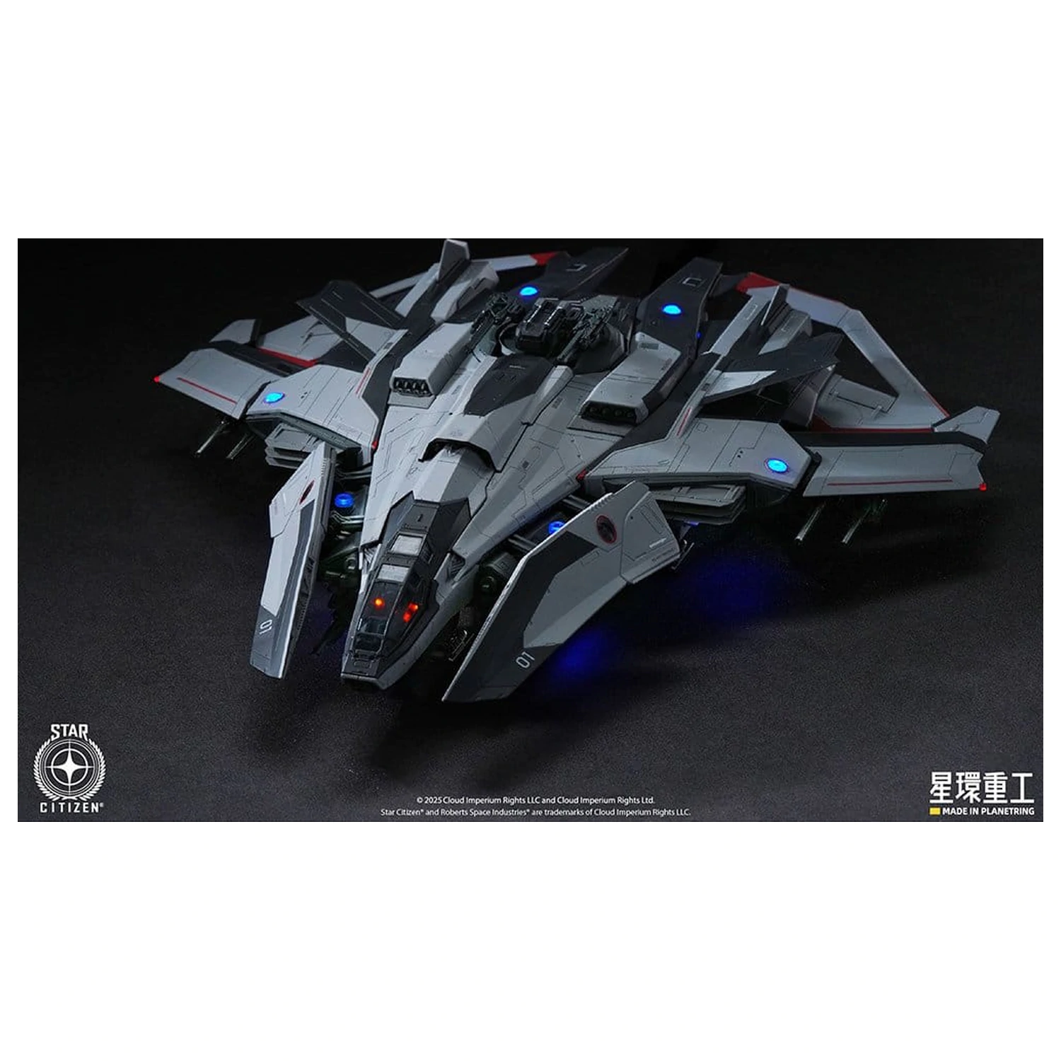 Star Citizen Predhodno sestavljen plastični komplet modela 1/100 Anvil F8C Lightning Predhodno sestavljen končni model Ver. 25 cm fotografija izdelka