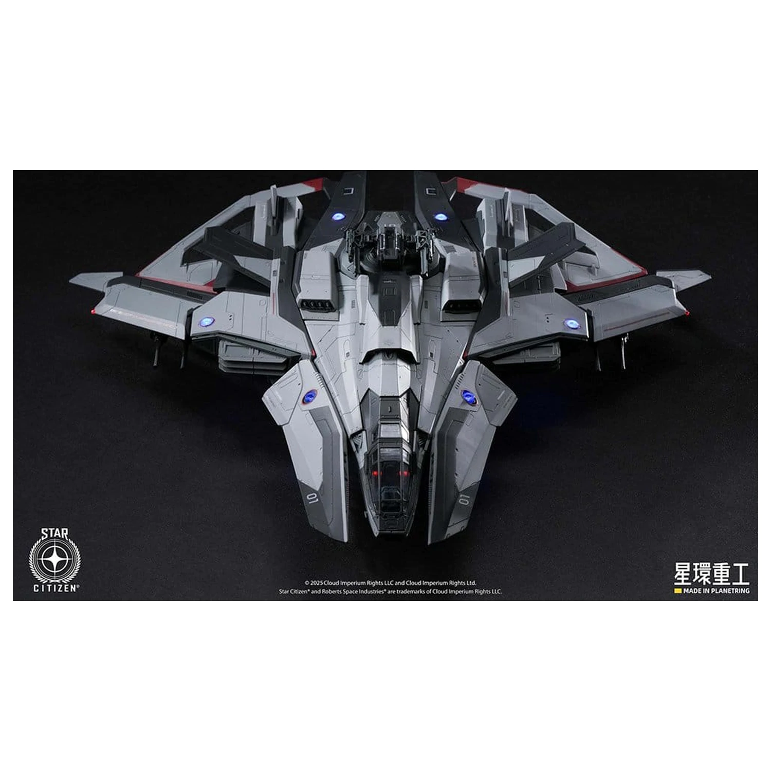 Star Citizen Predhodno sestavljen plastični komplet modela 1/100 Anvil F8C Lightning Predhodno sestavljen končni model Ver. 25 cm fotografija izdelka