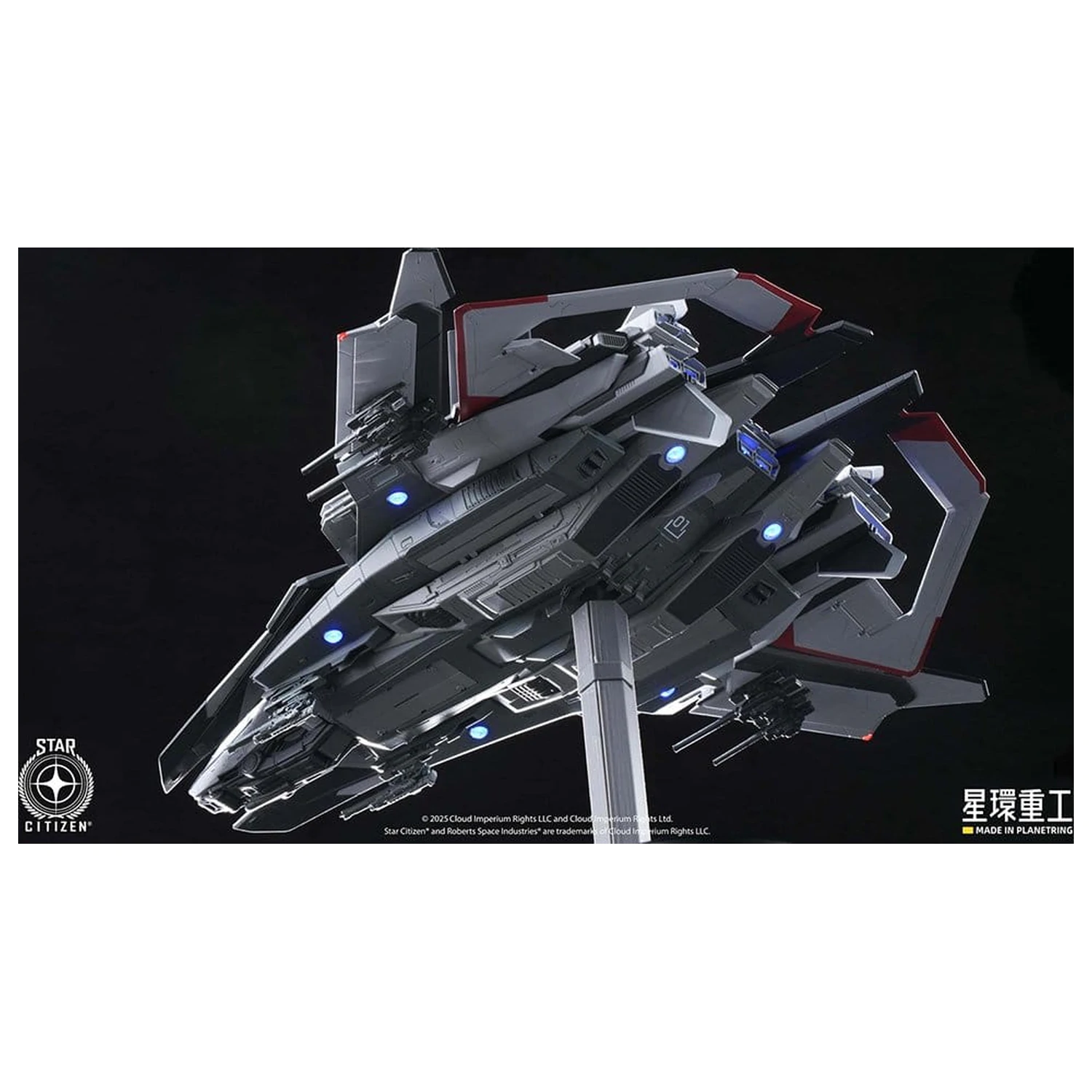 Star Citizen Predhodno sestavljen plastični komplet modela 1/100 Anvil F8C Lightning Predhodno sestavljen končni model Ver. 25 cm fotografija izdelka