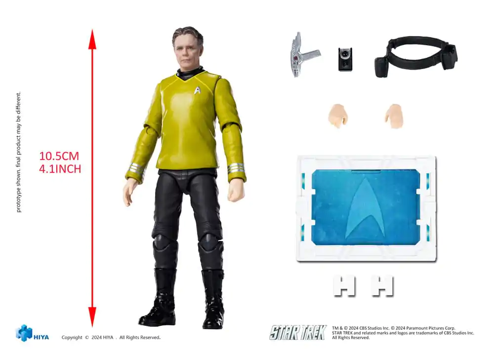 Star Trek 2009 Exquisite Mini Series akcijska figura 1/18 Pike 10 cm fotografija izdelka