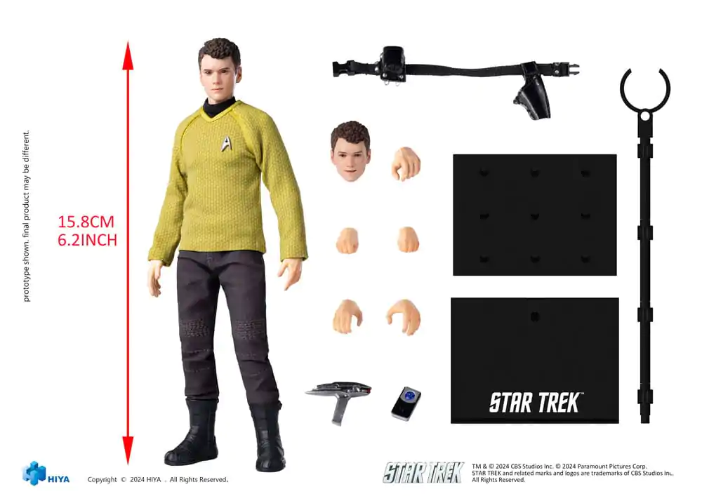 Star Trek 2009 Exquisite Super Series Akcijska Figura 1/12 Chekov 16 cm fotografija izdelka