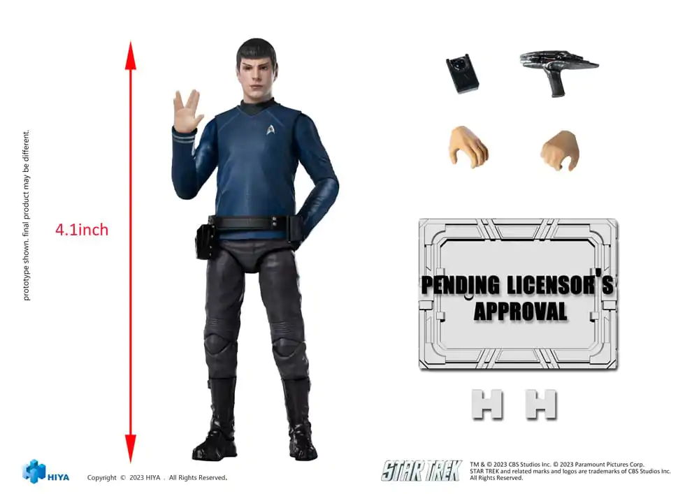 Star Trek Izvrstna Mini Akcijska Figura 1/18 Star Trek 2009 Spock 10 cm fotografija izdelka