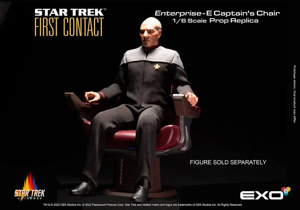 Star Trek: First Contact Replika 1/6 Kapitanov Stol Enterprise-E 15 cm fotografija izdelka