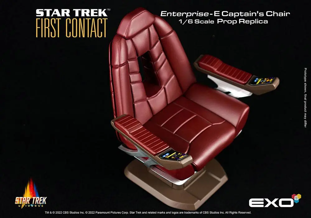 Star Trek: First Contact Replika 1/6 Kapitanov Stol Enterprise-E 15 cm fotografija izdelka