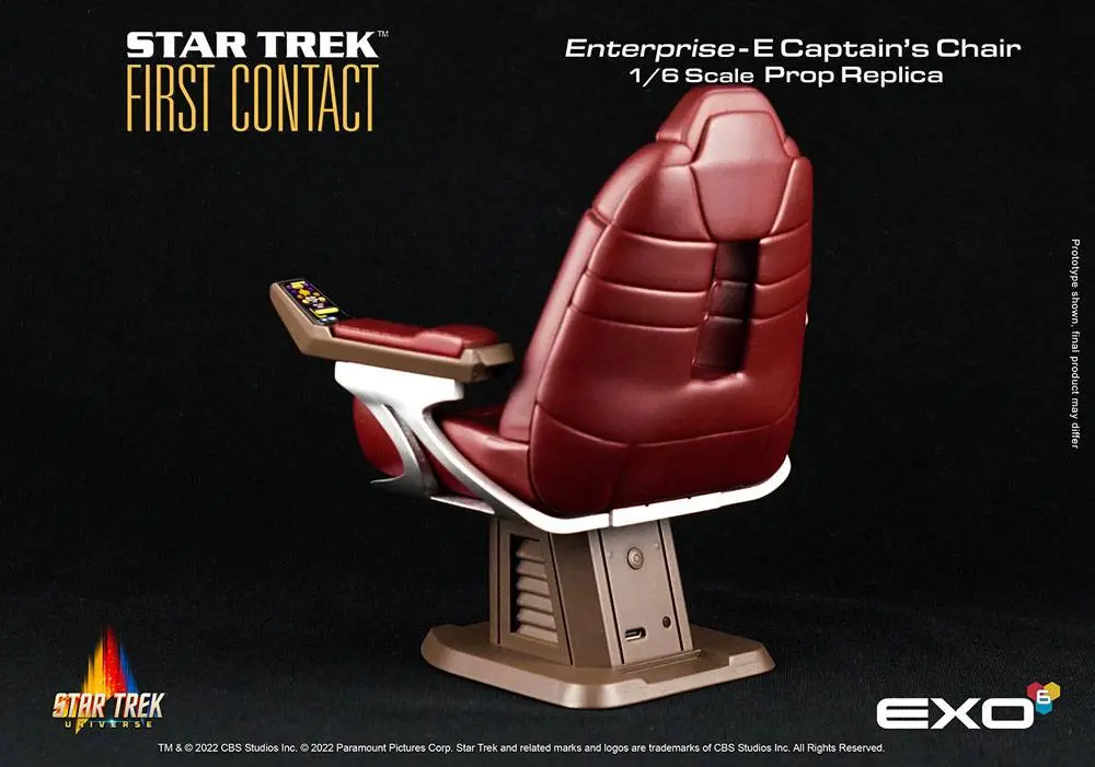 Star Trek: First Contact Replika 1/6 Kapitanov Stol Enterprise-E 15 cm fotografija izdelka