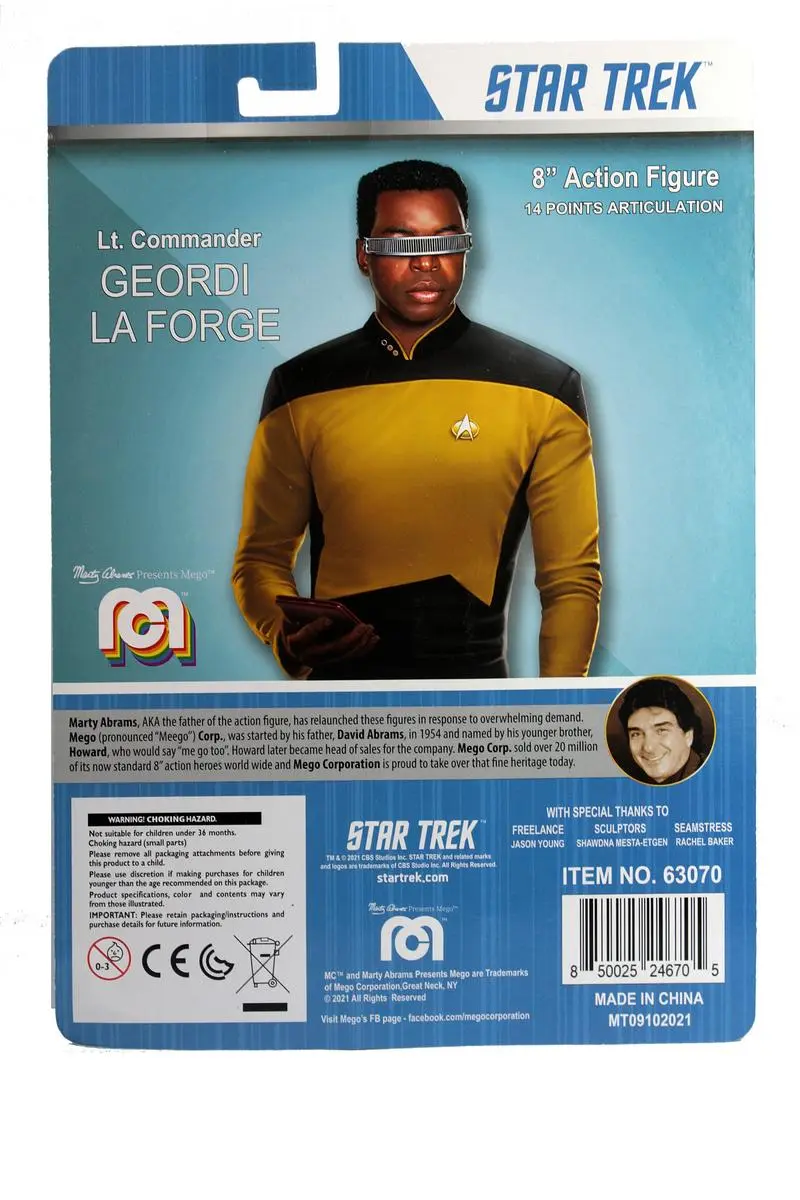 Star Trek Akcijska Figura Geordi La Forge 20 cm fotografija izdelka