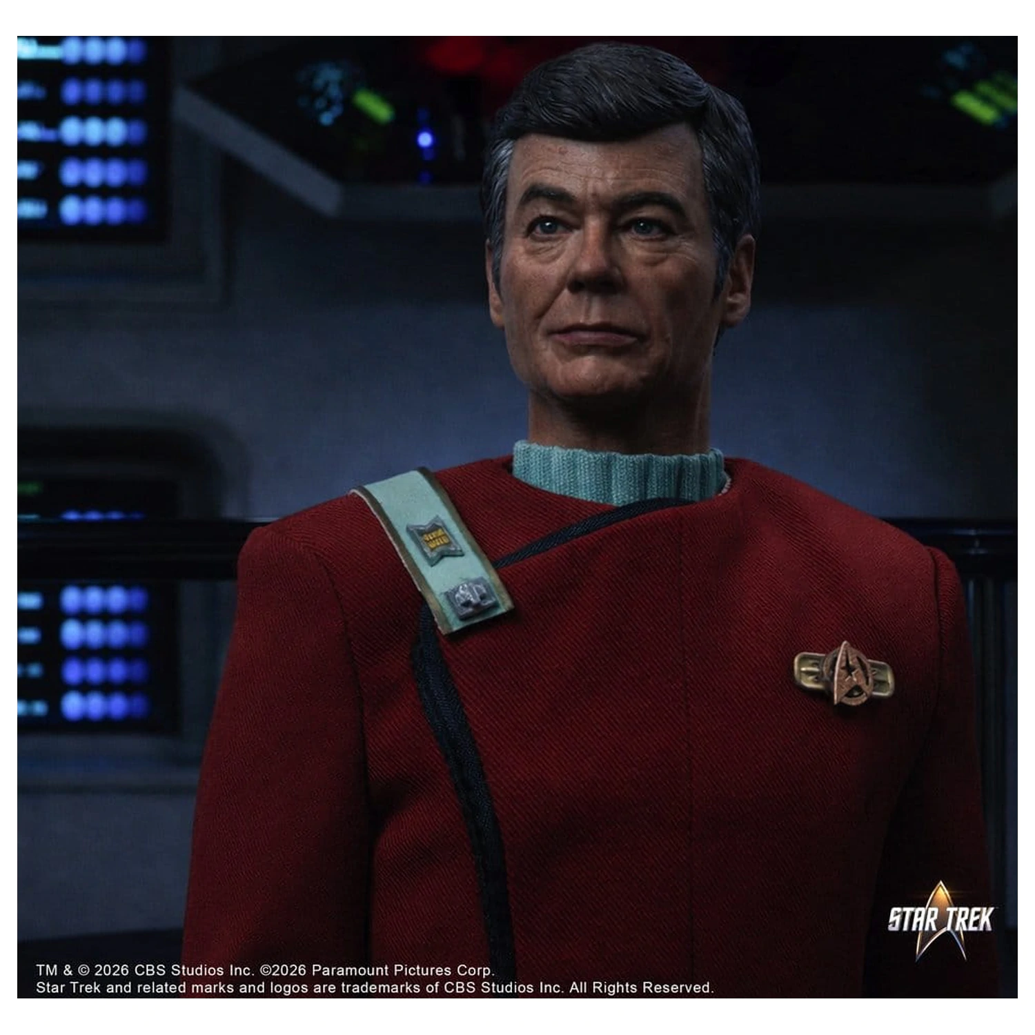 Star Trek II: The Wrath of Khan akcijska figura 1/6 Dr. Leonard McCoy Kobayashi Maru Version 30 cm fotografija izdelka