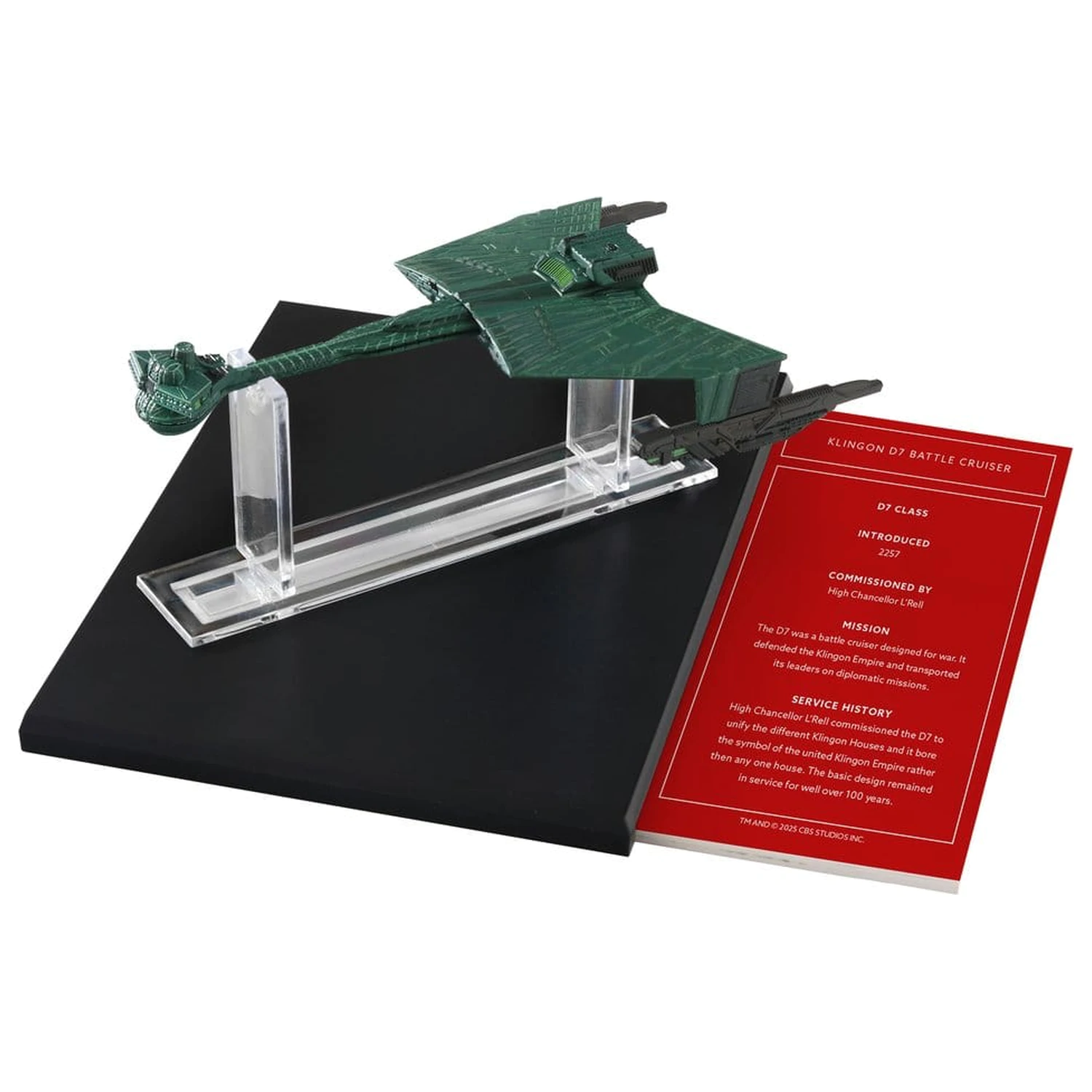 Star Trek Library Die-Cast Klingon D7 Battle Cruiser 10 cm fotografija izdelka