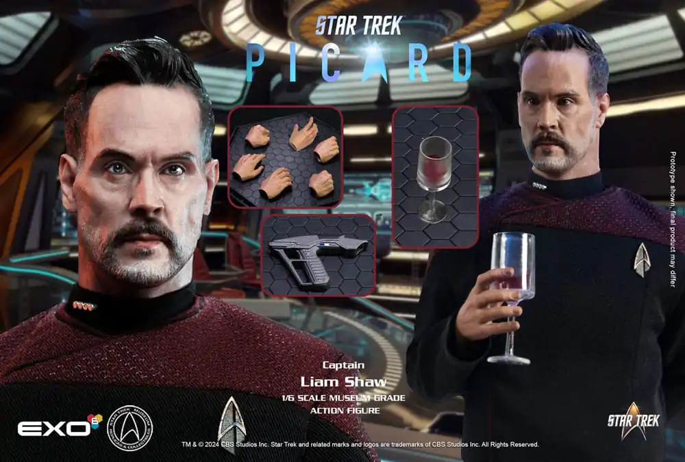 Star Trek: Picard Akcijska figura 1/6 Captain Liam Shaw 30 cm fotografija izdelka