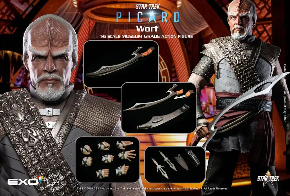 Star Trek: Picard Akcijska figura 1/6 Worf 30 cm fotografija izdelka