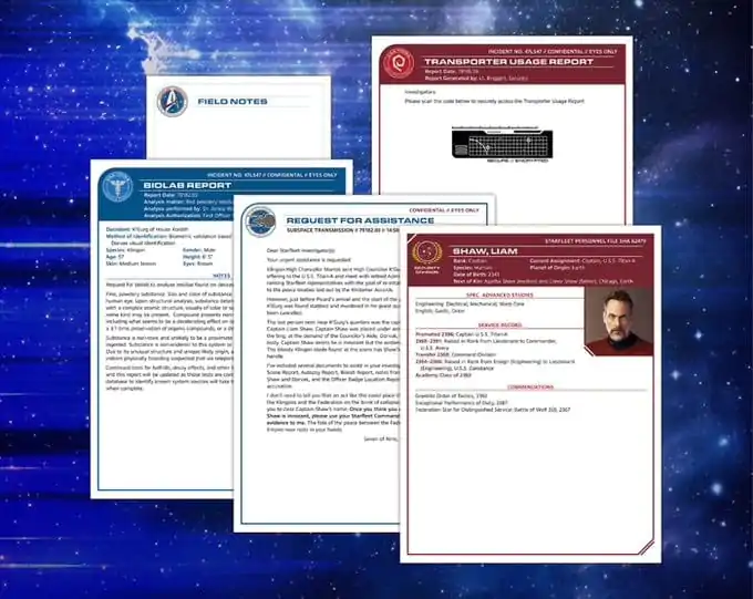 Star Trek Picard Igra skrivnostnega umora Murder on the Titan-A Angleška različica fotografija izdelka