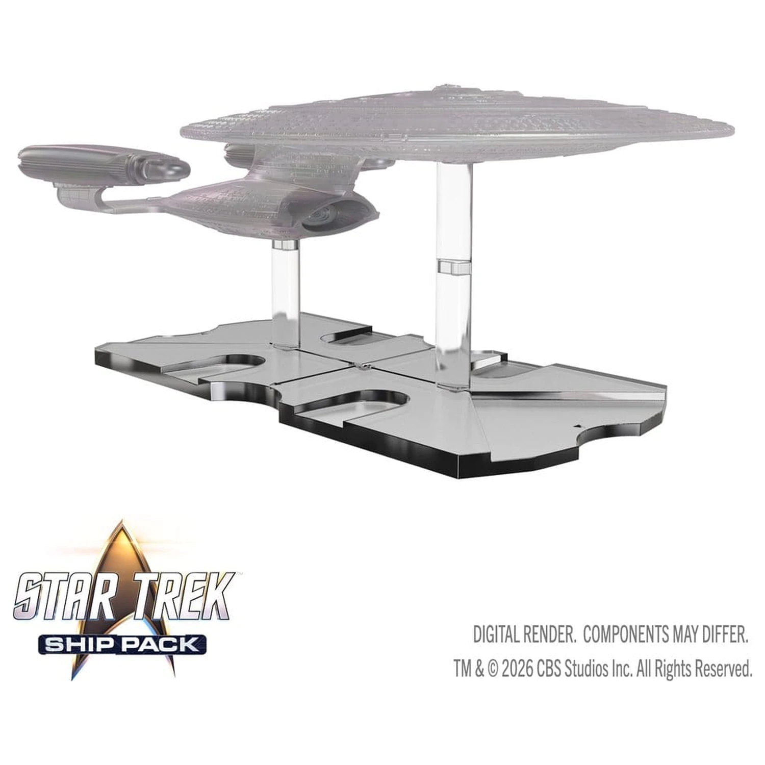 Star Trek ladijski paket škatlastih predbarvanih miniatur U.S.S. Enterprise - 60th Anniversary Edition 22 cm fotografija izdelka