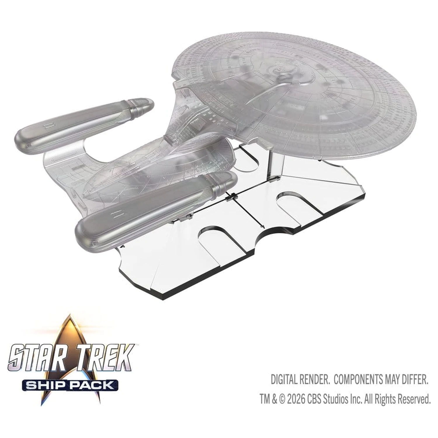 Star Trek ladijski paket škatlastih predbarvanih miniatur U.S.S. Enterprise - 60th Anniversary Edition 22 cm fotografija izdelka