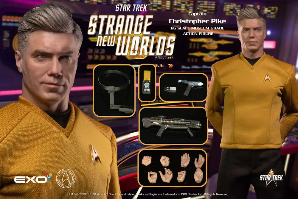 Star Trek: Strange New Worlds Akcijska figura 1/6 Captain Christopher Pike 30 cm fotografija izdelka