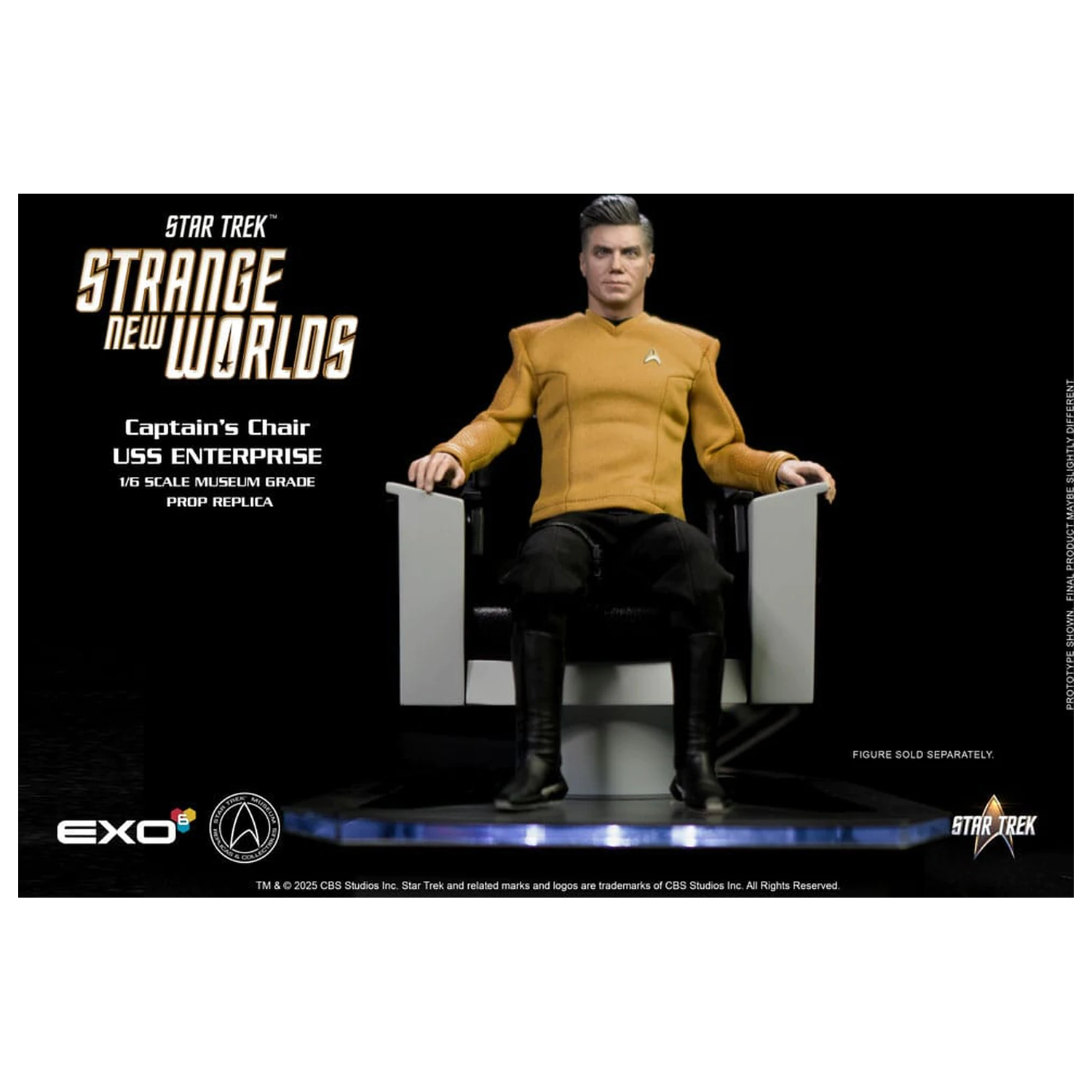 Star Trek: Strange New Worlds 1/6 U.S.S. Enterprise poveljniški stol 19 cm fotografija izdelka