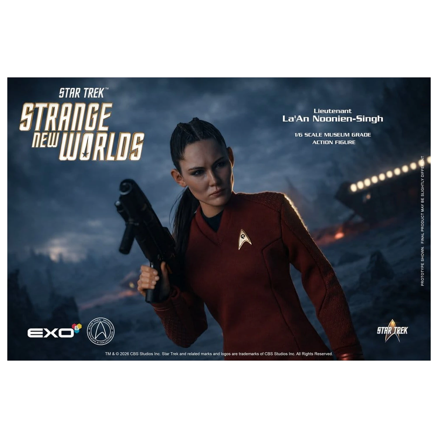 Star Trek: Strange New Worlds akcijska figura 1/6 poročnica La'An Noonien-Singh 28 cm fotografija izdelka