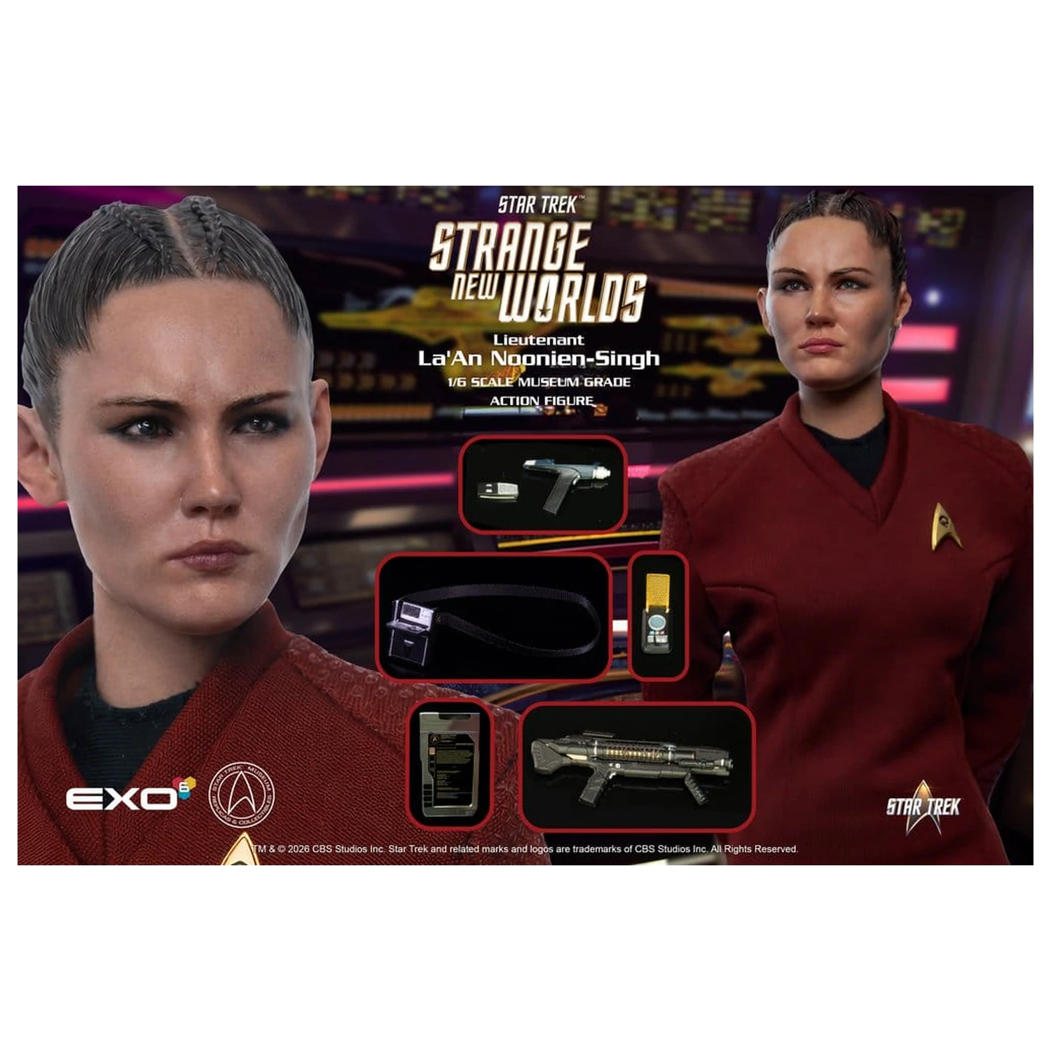 Star Trek: Strange New Worlds akcijska figura 1/6 poročnica La'An Noonien-Singh 28 cm fotografija izdelka