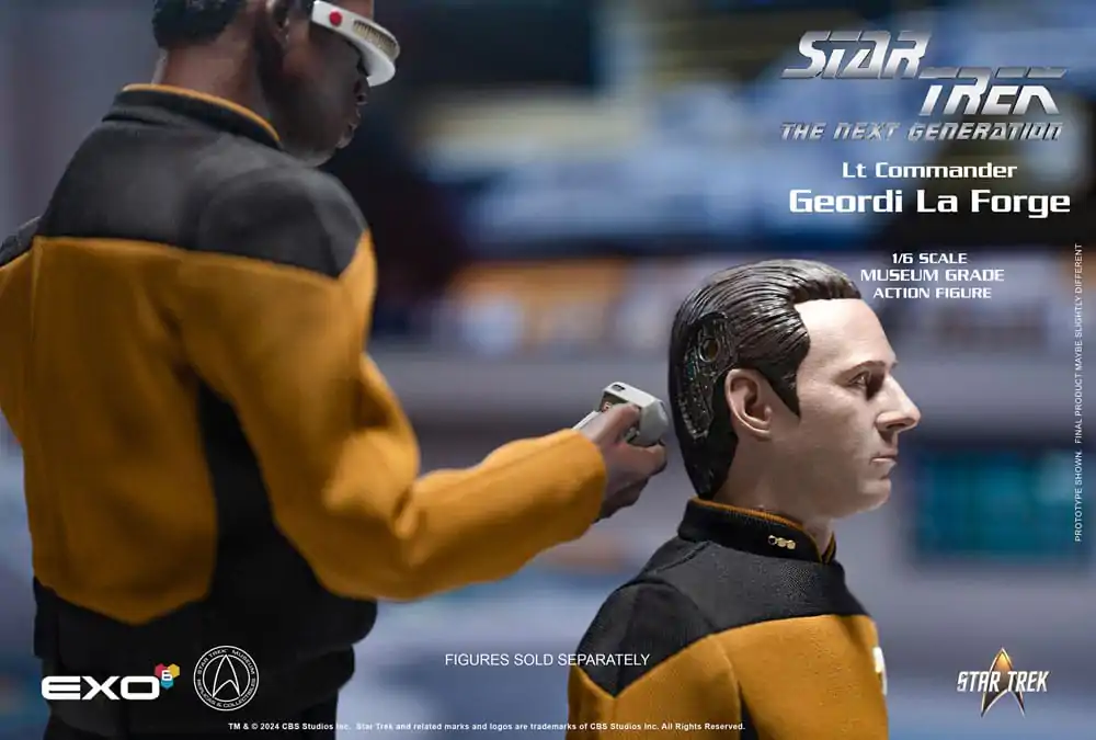 Star Trek: The Next Generation Action Figure 1/6 Lt. Commander Geordi La Forge (Essentials Version) 28 cm Akcijska Figura fotografija izdelka