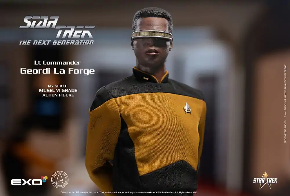 Star Trek: The Next Generation Action Figure 1/6 Lt. Commander Geordi La Forge (Essentials Version) 28 cm Akcijska Figura fotografija izdelka