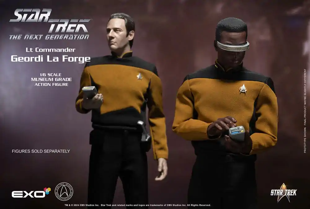 Star Trek: The Next Generation Action Figure 1/6 Lt. Commander Geordi La Forge (Essentials Version) 28 cm Akcijska Figura fotografija izdelka