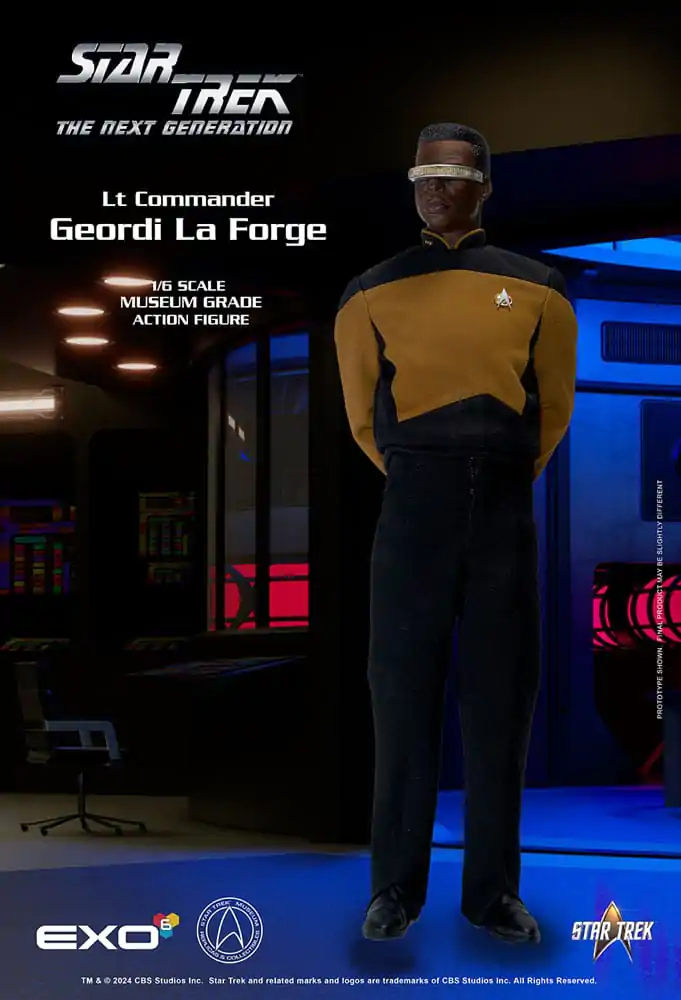 Star Trek: The Next Generation Action Figure 1/6 Lt. Commander Geordi La Forge (Essentials Version) 28 cm Akcijska Figura fotografija izdelka