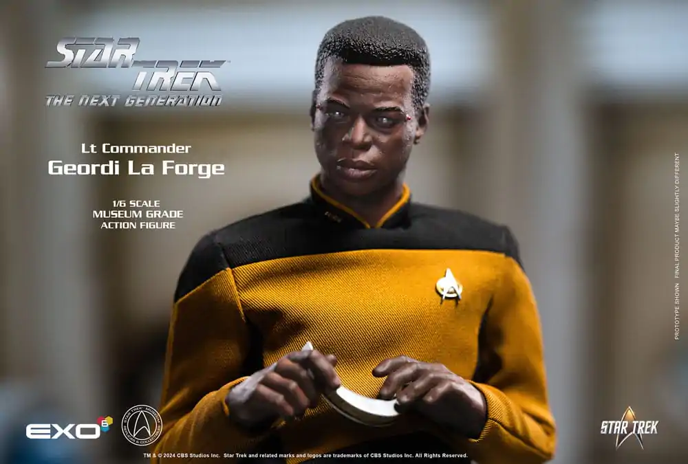 Star Trek: The Next Generation Action Figure 1/6 Lt. Commander Geordi La Forge (Essentials Version) 28 cm Akcijska Figura fotografija izdelka