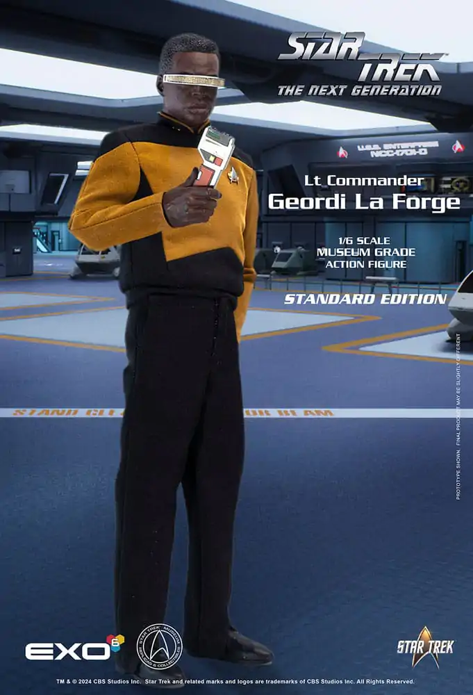 Star Trek: The Next Generation Akcijska Figura 1/6 Lt. Commander Geordi La Forge (Standard Version) 28 cm fotografija izdelka