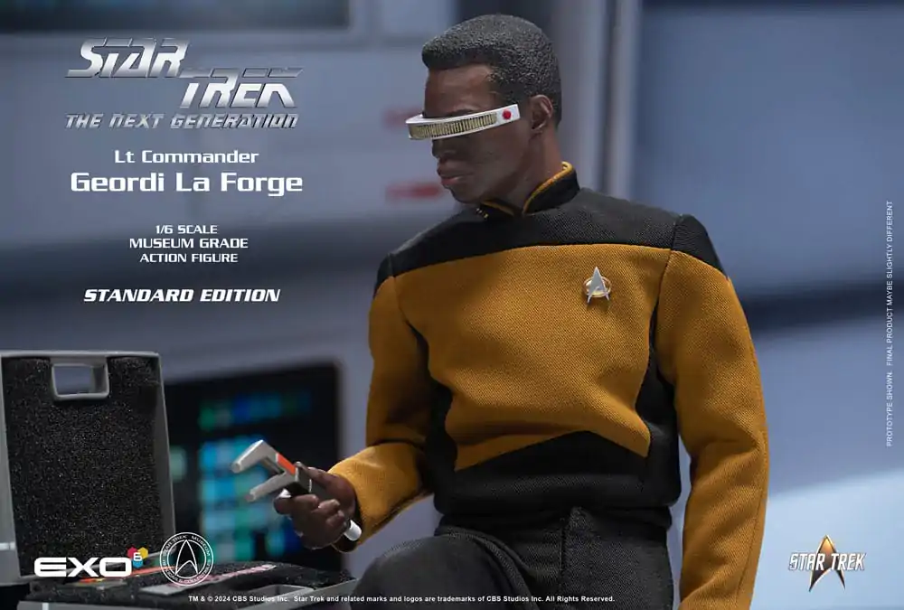 Star Trek: The Next Generation Akcijska Figura 1/6 Lt. Commander Geordi La Forge (Standard Version) 28 cm fotografija izdelka