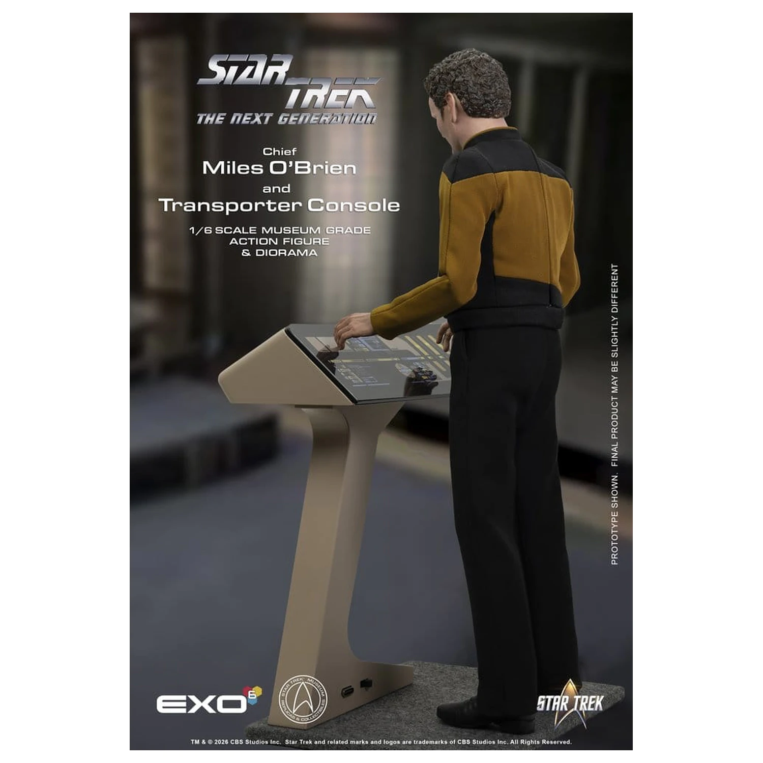 Star Trek: The Next Generation Akcijska figura 1/6 Chief Miles O'Brien s konzolo za transporter 30 cm fotografija izdelka