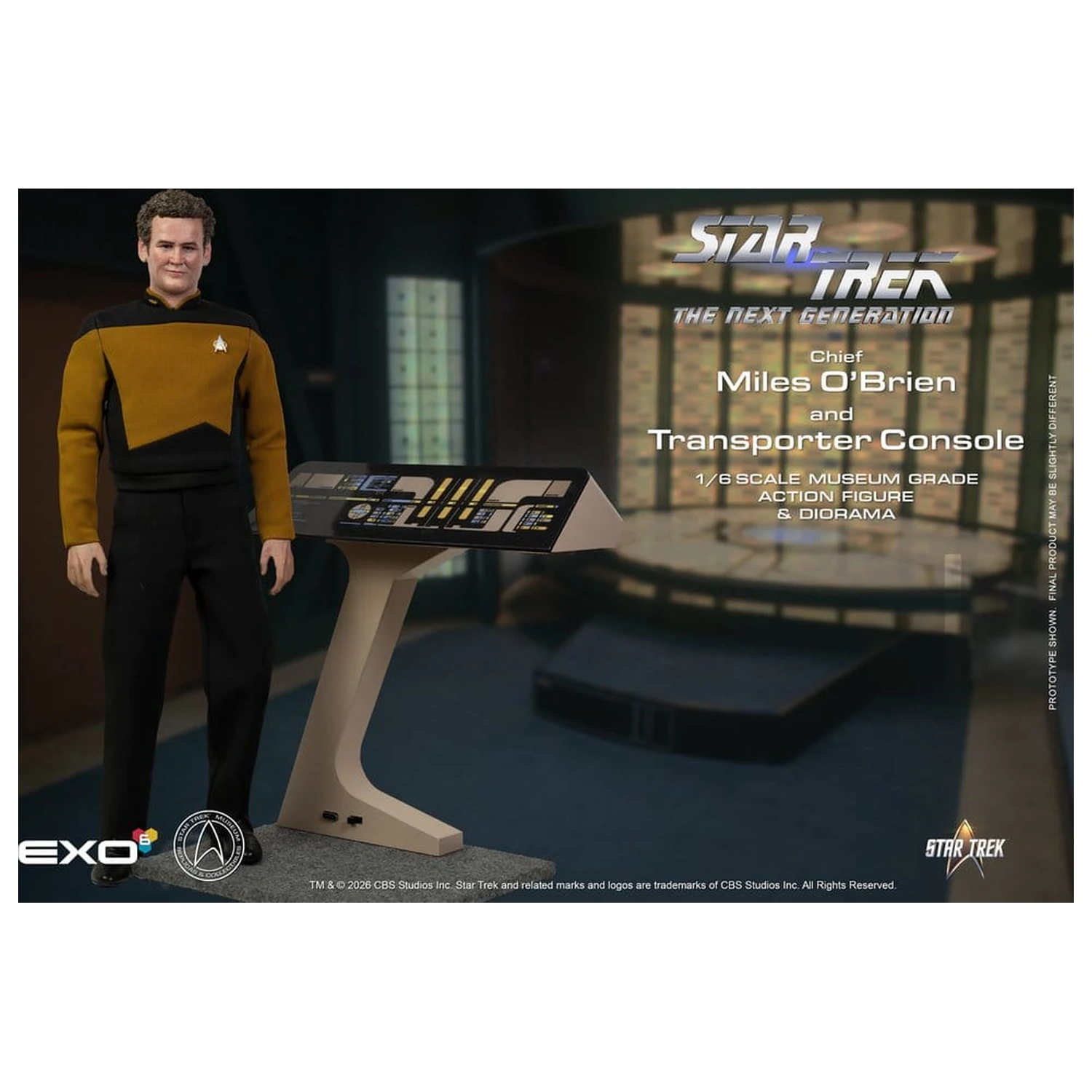 Star Trek: The Next Generation Akcijska figura 1/6 Chief Miles O'Brien s konzolo za transporter 30 cm fotografija izdelka