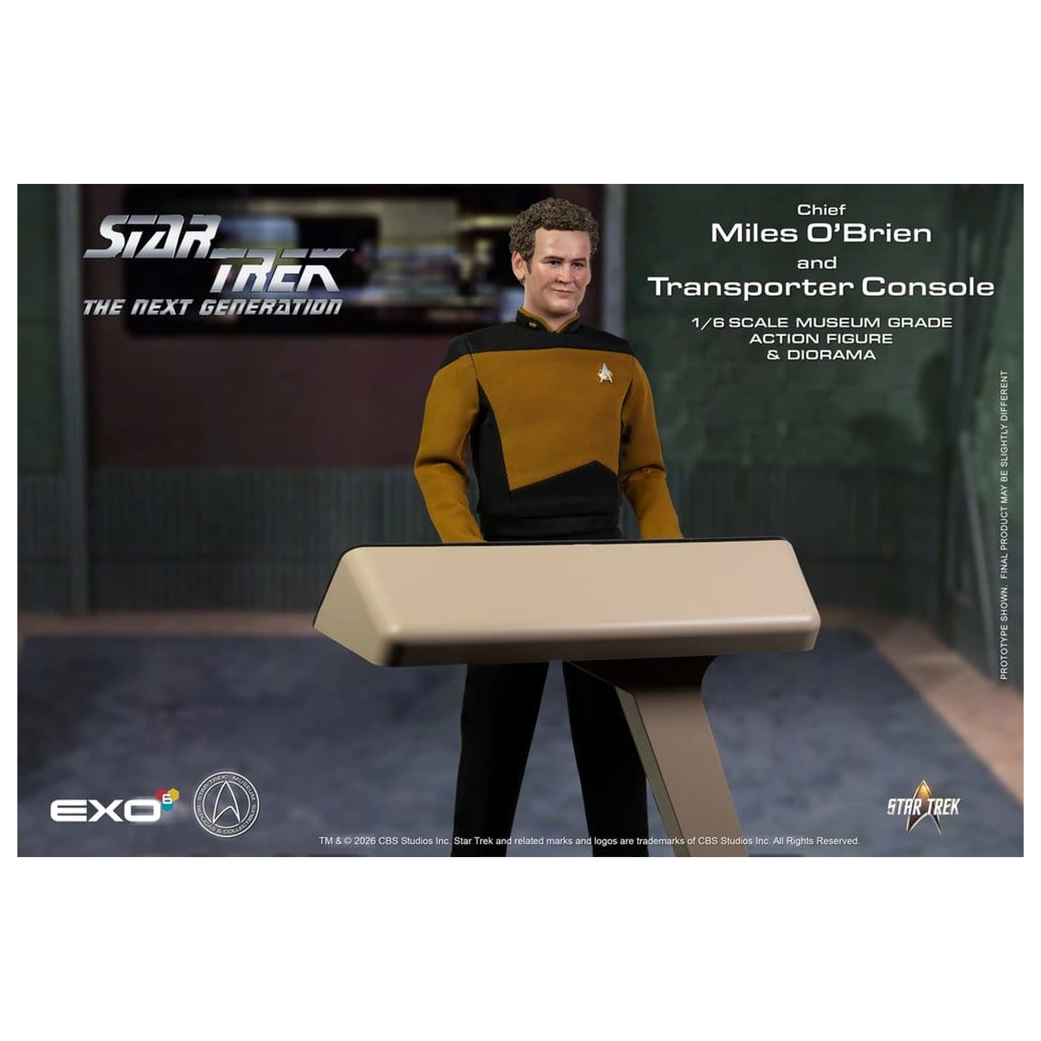 Star Trek: The Next Generation Akcijska figura 1/6 Chief Miles O'Brien s konzolo za transporter 30 cm fotografija izdelka