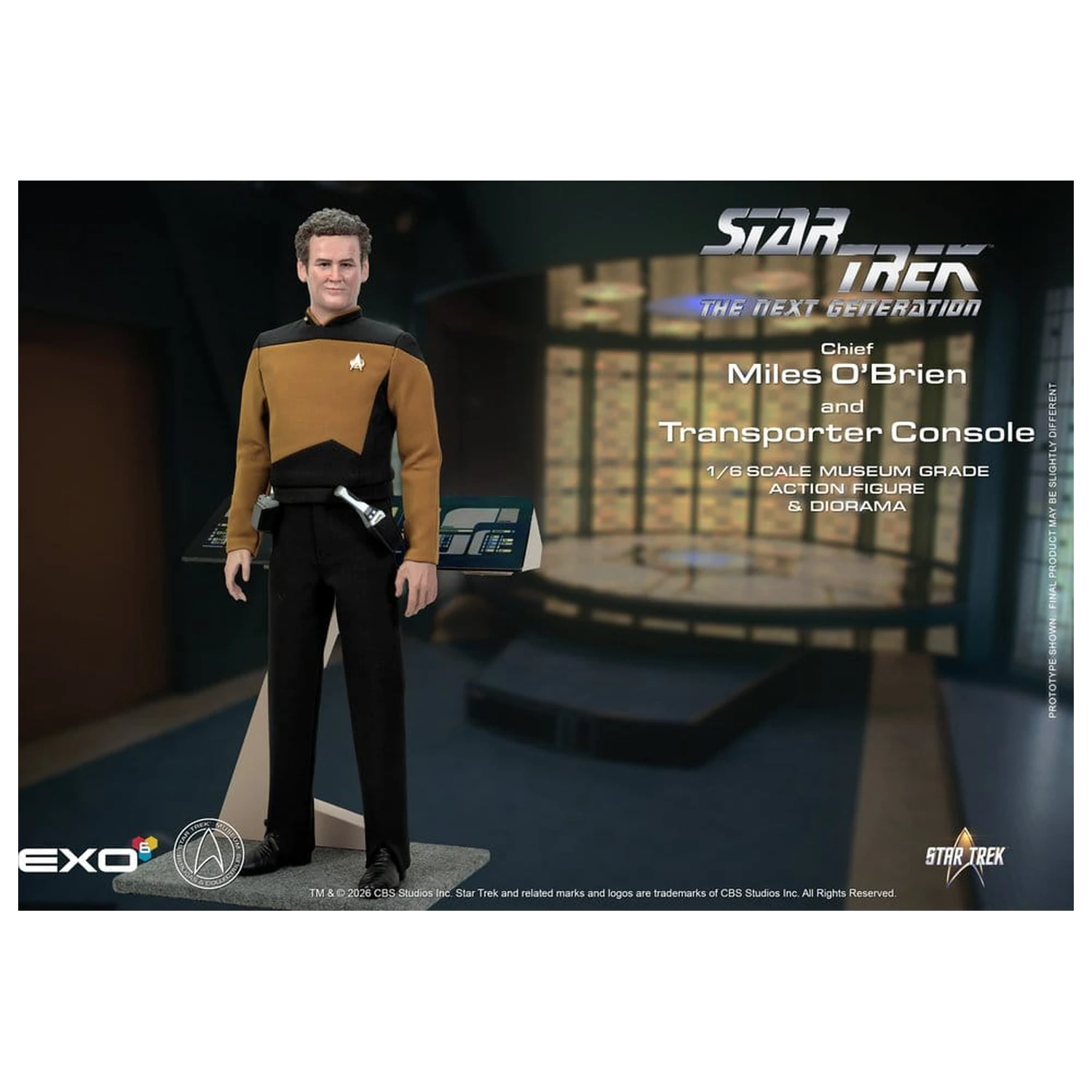 Star Trek: The Next Generation Akcijska figura 1/6 Chief Miles O'Brien s konzolo za transporter 30 cm fotografija izdelka