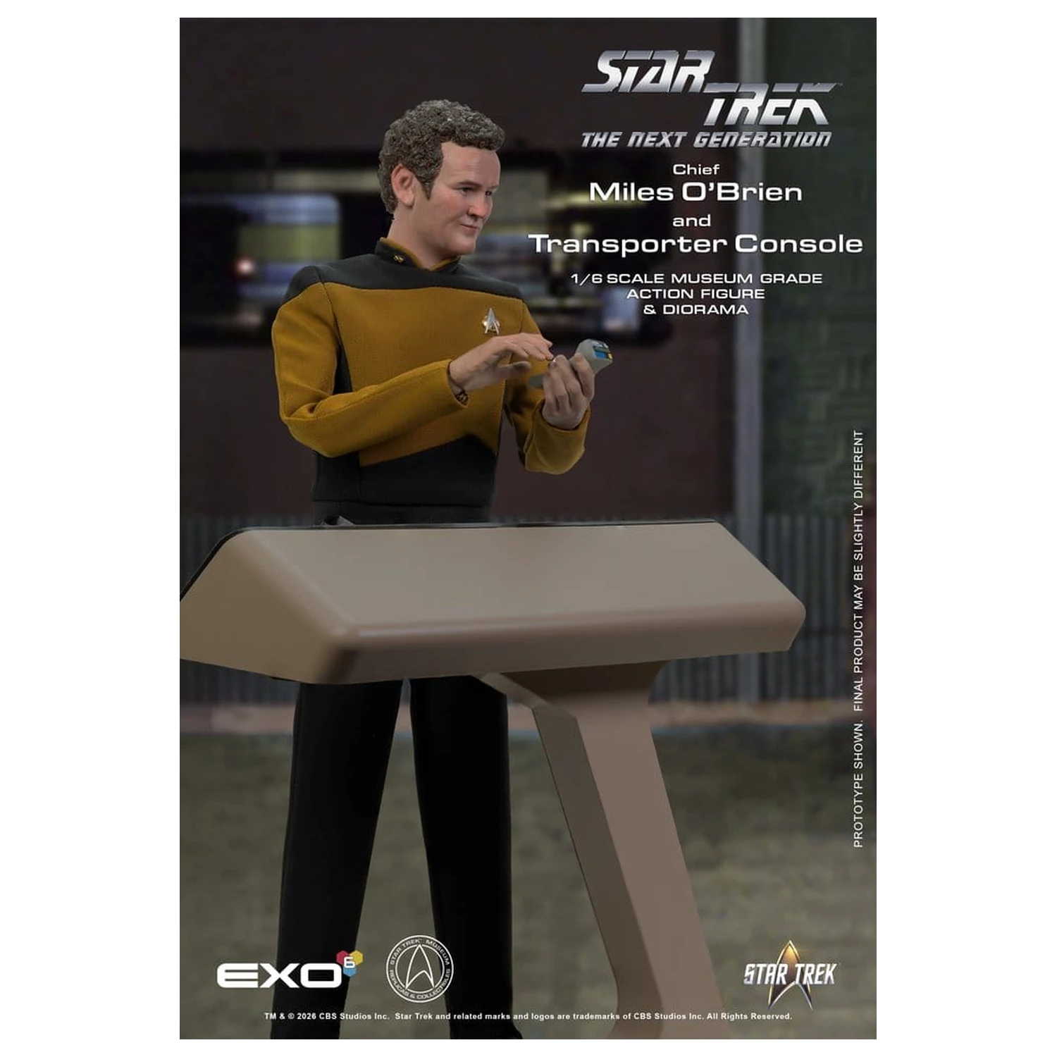 Star Trek: The Next Generation Akcijska figura 1/6 Chief Miles O'Brien s konzolo za transporter 30 cm fotografija izdelka