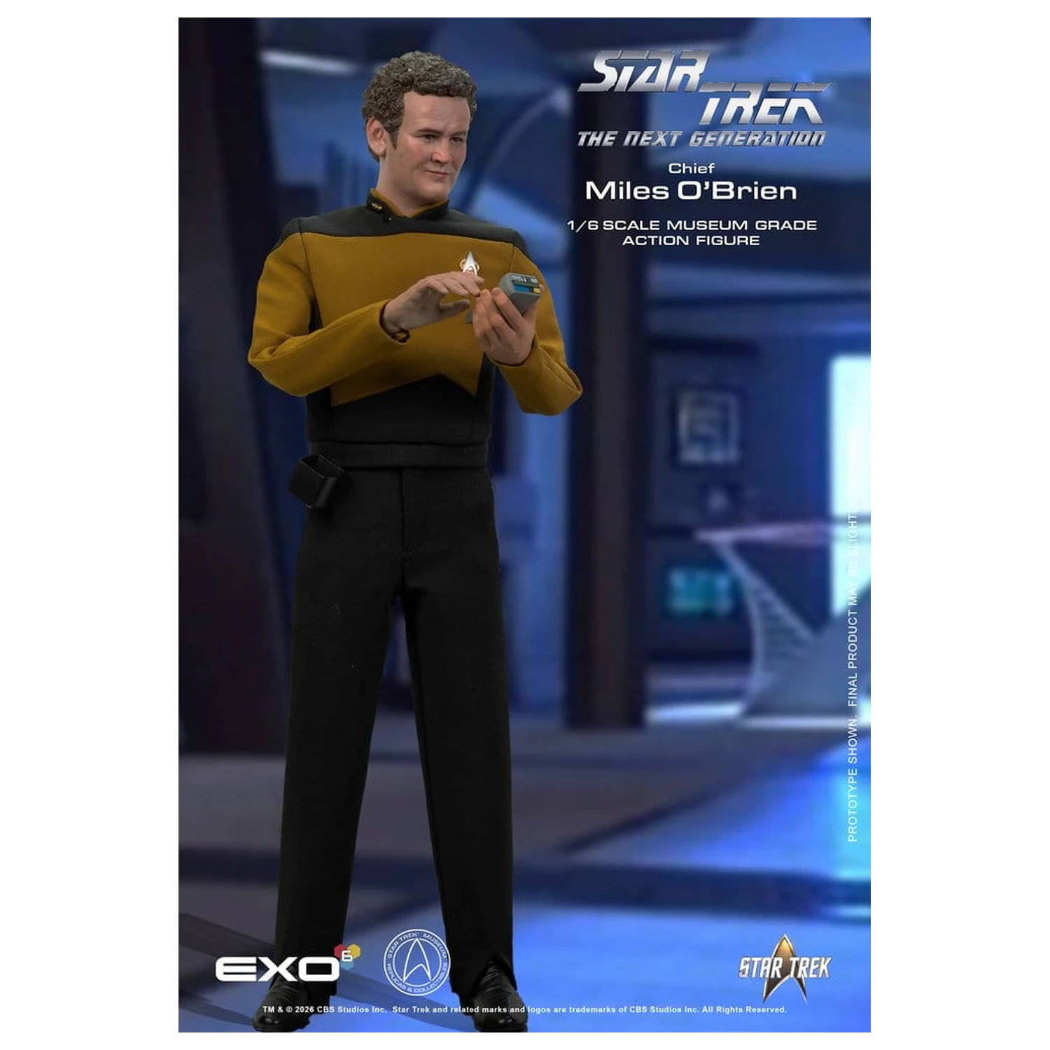 Star Trek: The Next Generation Akcijska figura 1/6 Chief Miles O'Brien s konzolo za transporter 30 cm fotografija izdelka