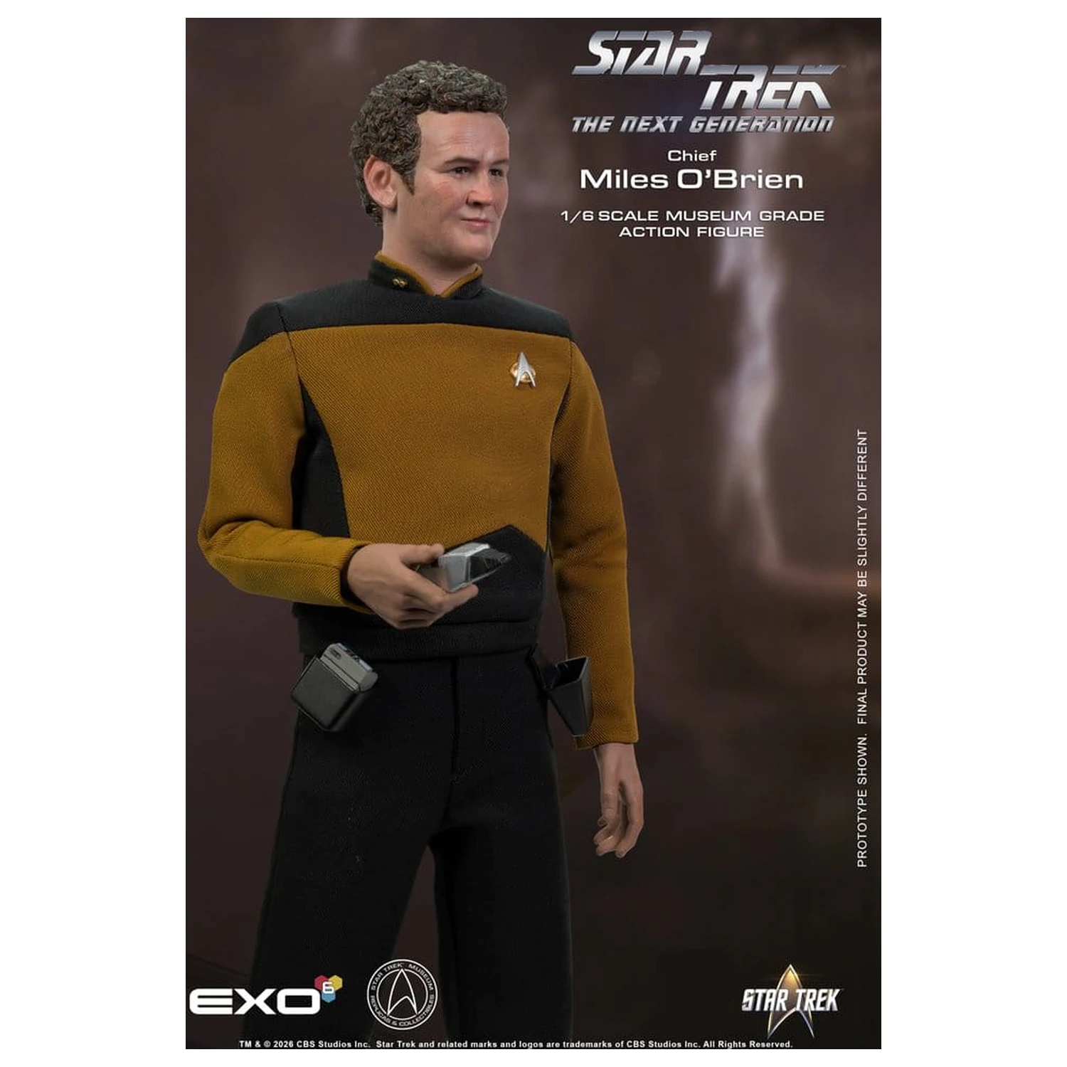 Star Trek: The Next Generation Akcijska figura 1/6 Chief Miles O'Brien s konzolo za transporter 30 cm fotografija izdelka