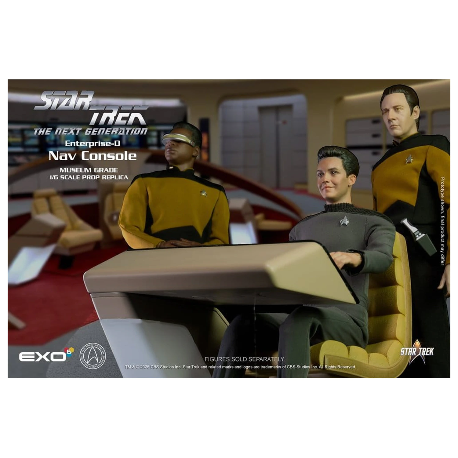 Star Trek: The Next Generation Replika 1/6 Enterprise-D Bridge CONN Konzola fotografija izdelka