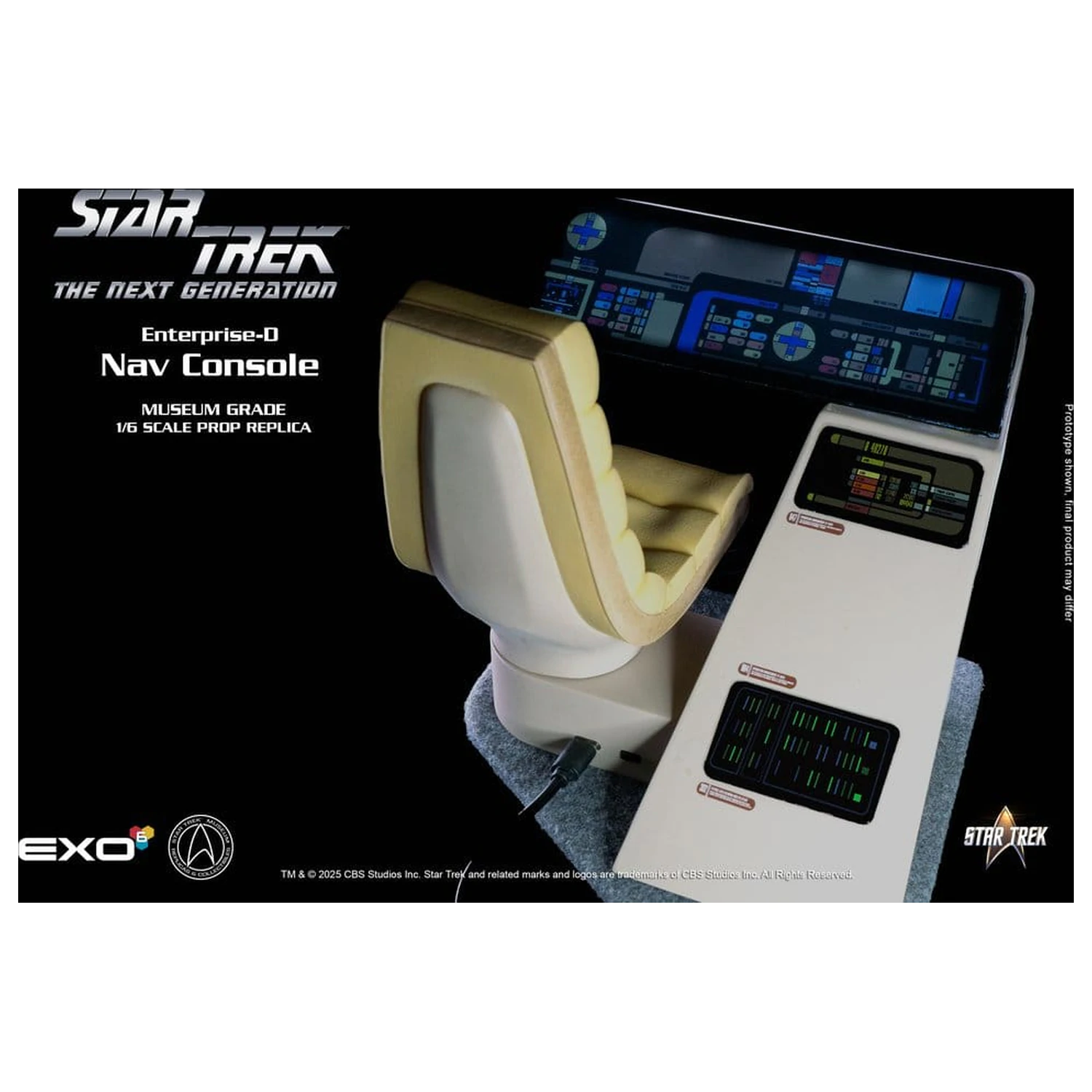 Star Trek: The Next Generation Replika 1/6 Enterprise-D Bridge CONN Konzola fotografija izdelka