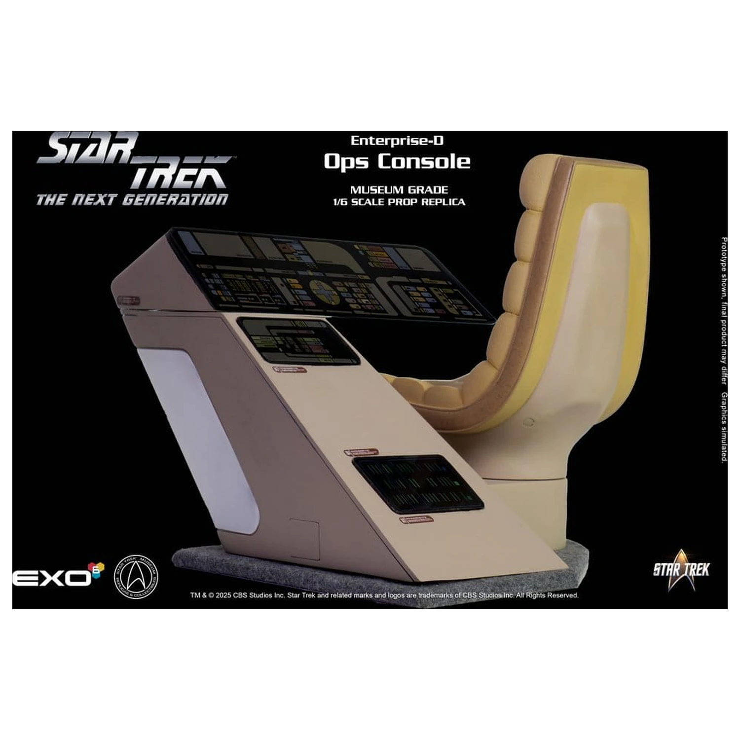 Star Trek: The Next Generation Replika 1/6 Mostovni OPS Konzole Enterprise-D fotografija izdelka