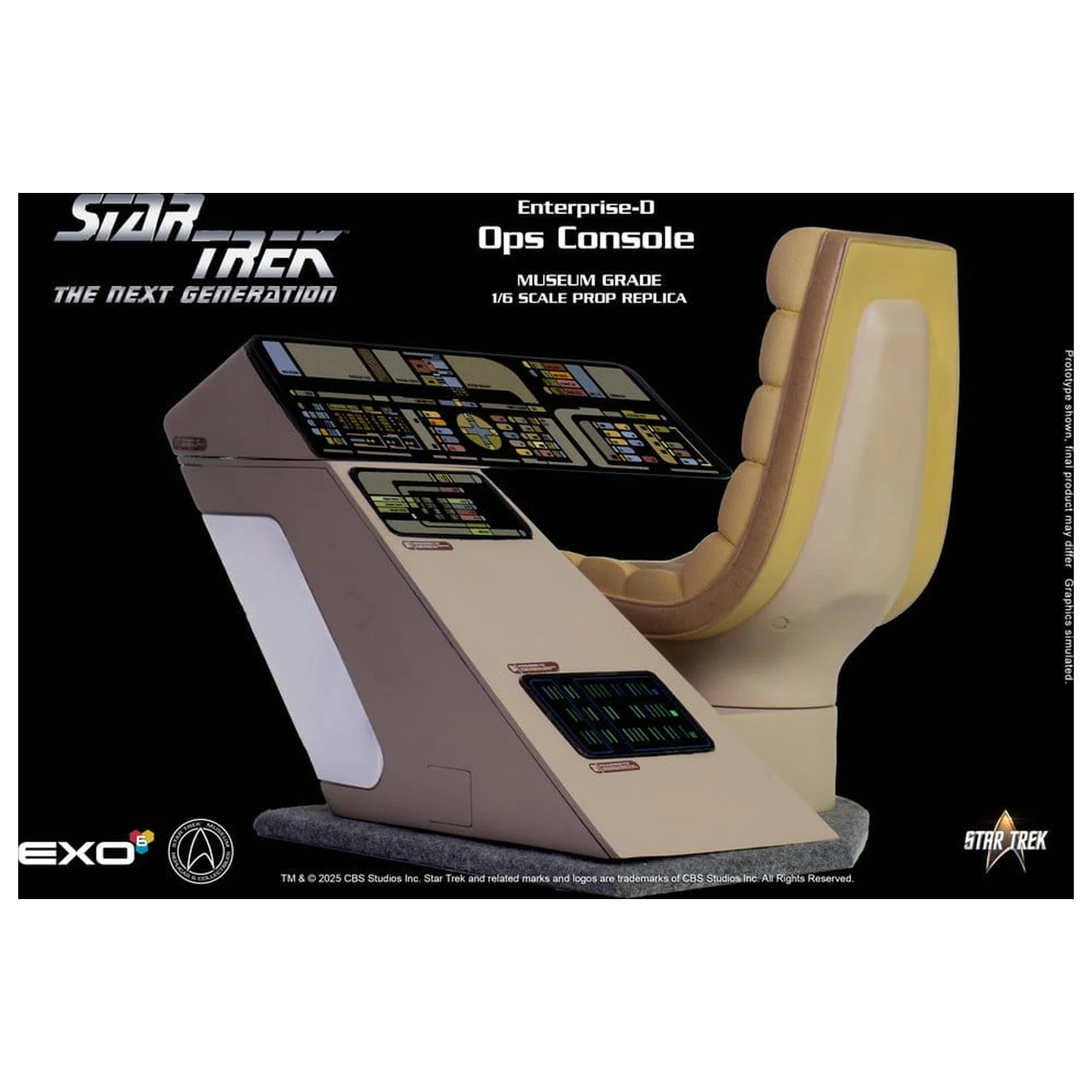 Star Trek: The Next Generation Replika 1/6 Mostovni OPS Konzole Enterprise-D fotografija izdelka